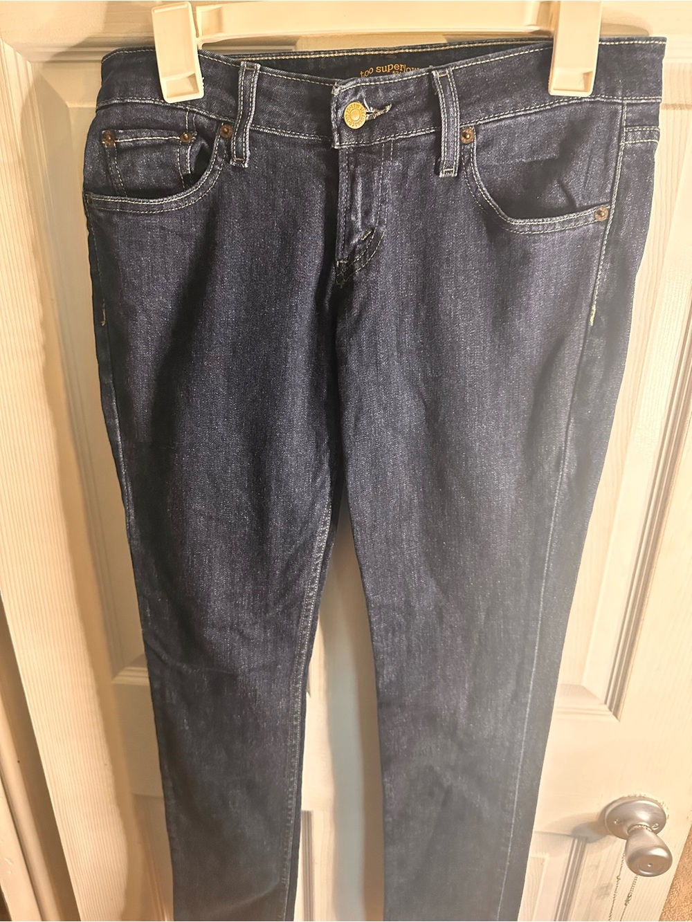 Levi's Indigo Skinny Jeans in Dark Blue Wash (7)